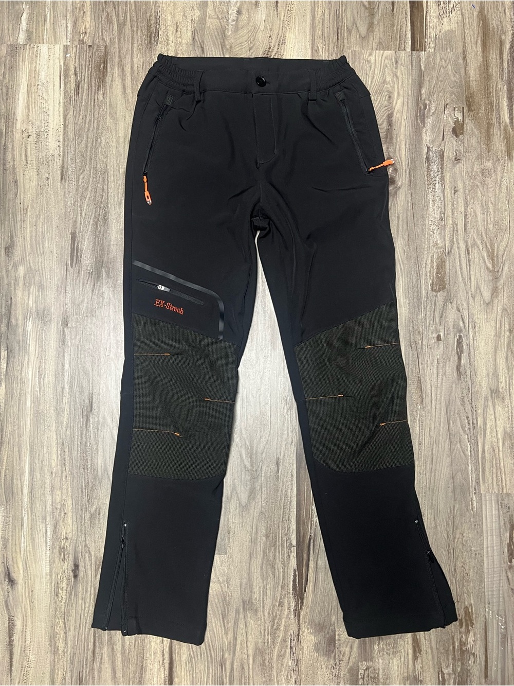 Postropaky Women's Black Stretch Outdoor Fleece Lined Snow Ski Hiking Pants